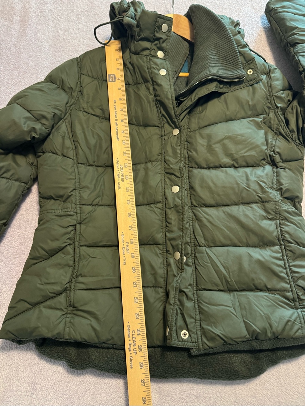Bitten by Sarah Jessica Parker Olive Green Puffer Jacket - Picture 9 of 10